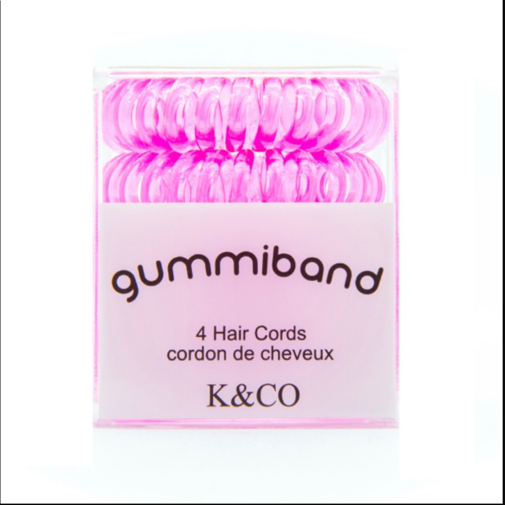 🧧SALE 3/$15 GummiBand Hair Cords -I Pink I Can